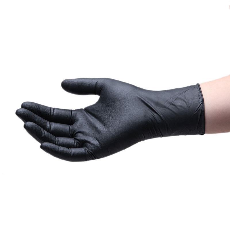 Găng tay cao su bảo hộ  y tế Set 5 cặp latex nitrile màu xanh dương/đen dùng 1 lần lao động rửa chén rửa bát