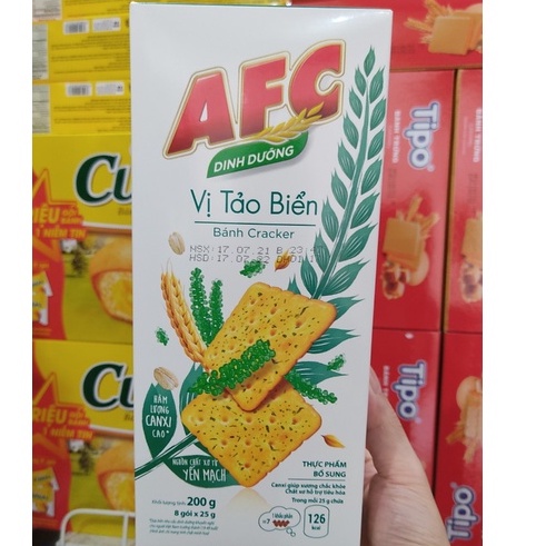 Bánh AFC Mặn Hộp 200g(8 Gói*25g)