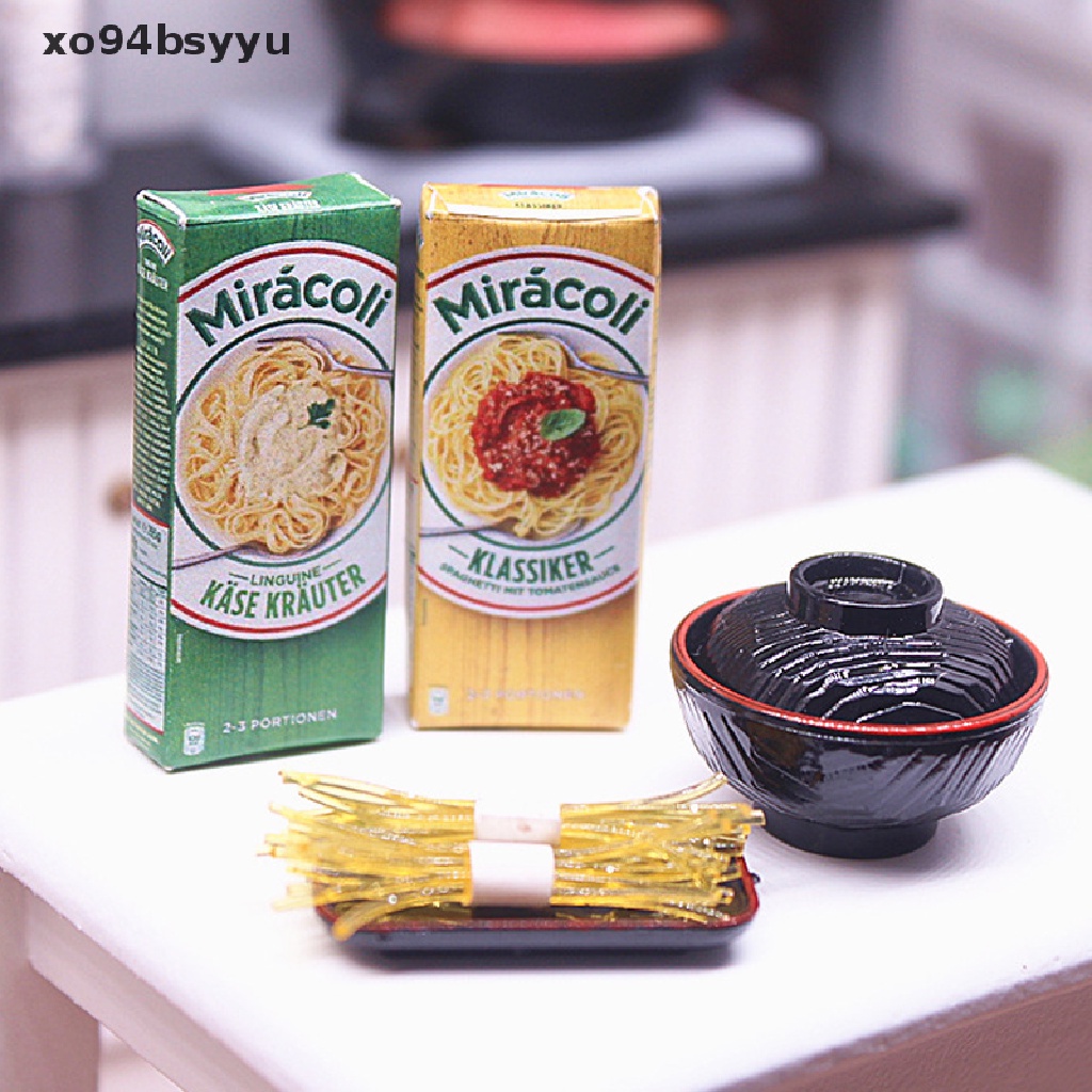 Hộp Mì Spaghetti xo94bsyyu 1: 12 Trang Trí Nhà Búp Bê