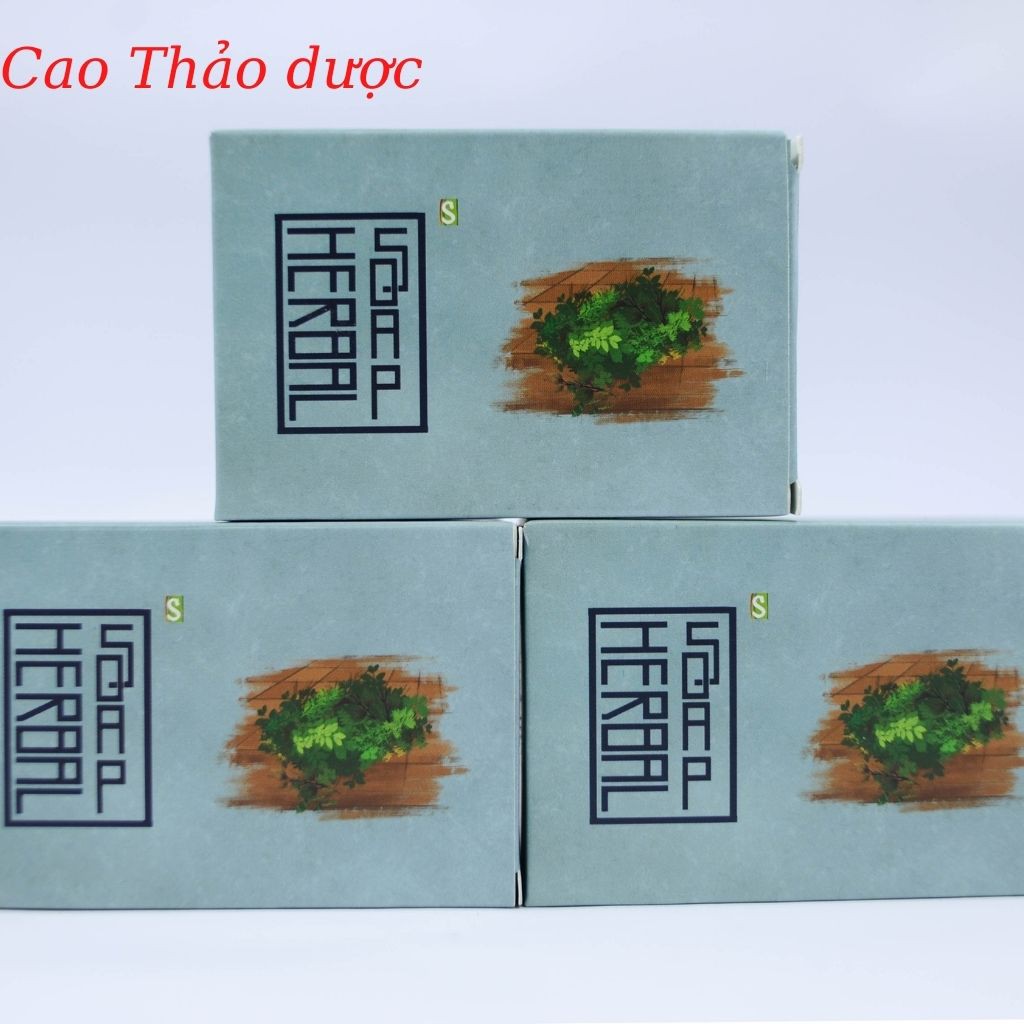 Xà phòng cao thảo dược Tiệm Thảo Dược Xanh xà bông sinh dược hỗ trợ chứng mẩn ngứa, dị ứng