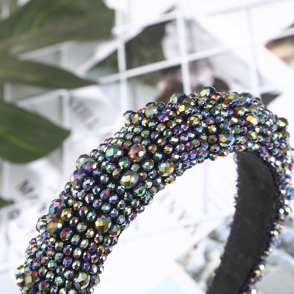 Băng đô cài tóc đính đá nhân tạo lấp lánh sang trọng thời trang