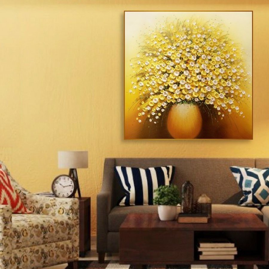 [HCM] Tranh treo tường canvas 1 tấm giá rẻ trang trí phòng khách, phòng ngủ tặng kèm đinh 3chân không cần khoan tường