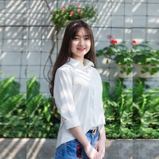 ÁoSơ Mi Nữ Dài Tay Chất Lụa Mát Công Sở Cao Cấp (Trắng) - NUDAI