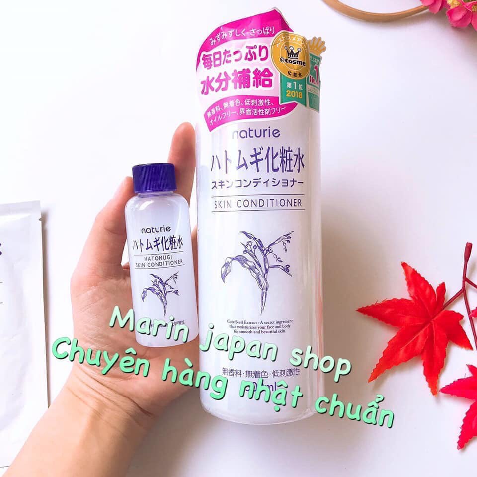 (MiNi) Nước hoa hồng dưỡng da Ý Dĩ Hatomugi Naturie Skin Conditioner Lotion Nhật Bản