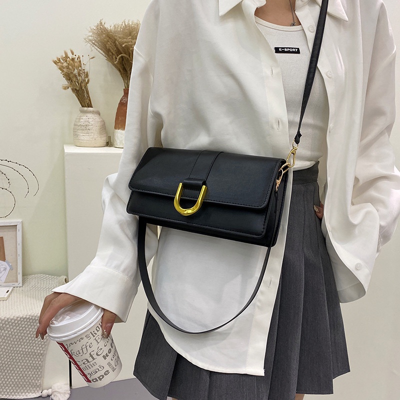 🥭 Neon074 Túi xách nữ đeo vai Thời trang Phong cách Hàn Quốc Dung tích lớn Da PU Polyester da