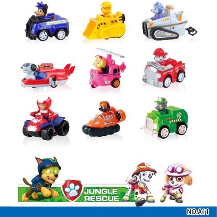 [NowShip] [Hàng sẵn] Mô Hình 9 Xe Ô Tô Chó Cứu Hộ Paw Patrol