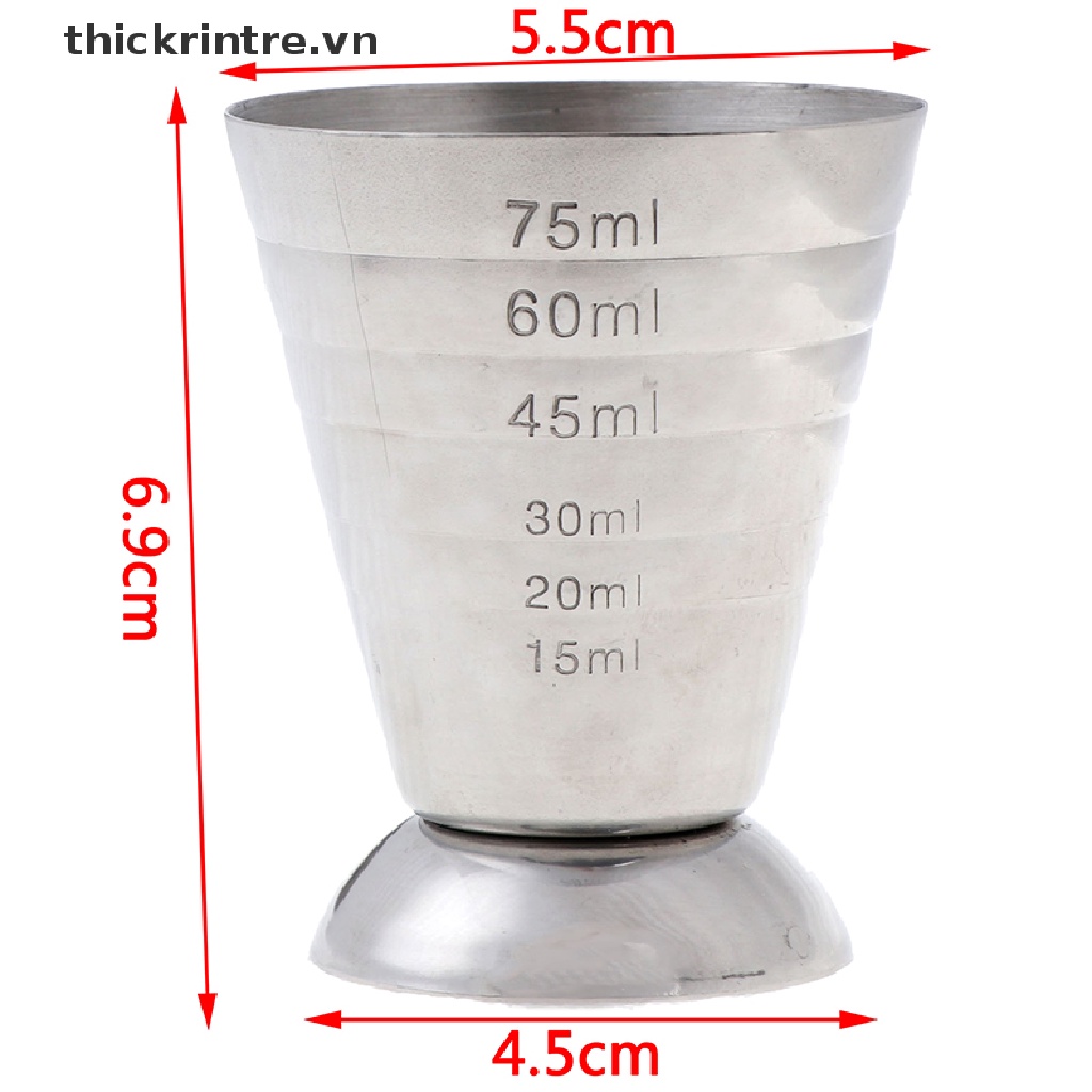 Cốc Đong Kim Loại 75ml Tiện Dụng Cho Pha Chế Cocktail