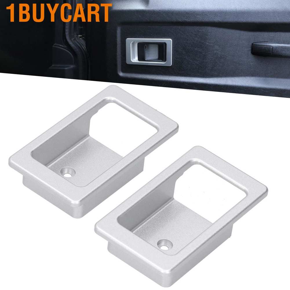Set 2 khung tay nắm cửa bên trong bằng hợp kim nhôm thay thế dành cho Land Rover Defender 2004‐2018
