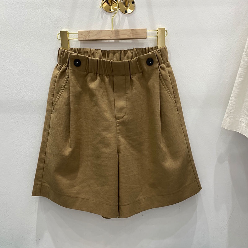 Quần Short 100% Cotton Lưng Thun Co Giãn Phong Cách Thể Thao Thời Trang Mùa Hè Hàng Mới Dành Cho Nữ