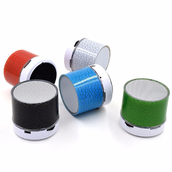 Loa bluetooth mini có đèn LED nhiều màu nháy theo nhạc, cầm tay nhỏ gọn, hỗ trợ USB/FM/AUX/thẻ nhớ TF | Loa mini cầm tay