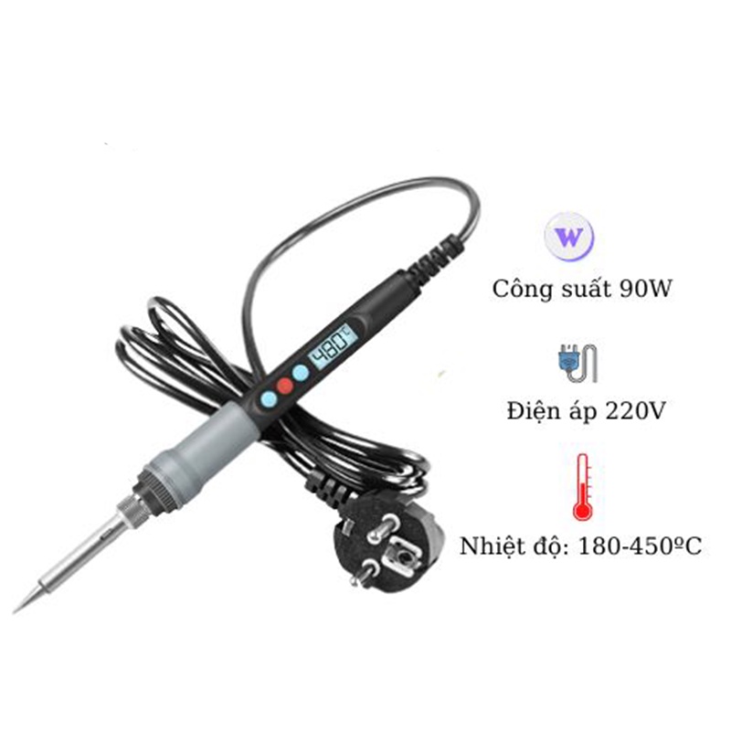 Mỏ hàn thiếc, máy hàn thiếc mini điều chỉnh nhiệt độ Soldering Iron SL926 220v 90w tặng thiếc hàn nhựa thông