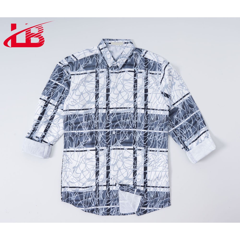 Áo sơ mi lụa dài tay nam LB, vải dày, mát , đường may sắc sảo, in 3D sắc nét, nhiều size M-L-XL. H135