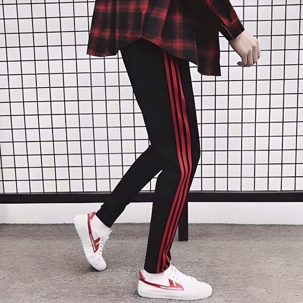 Quần Thể Thao Nam Nữ Dài 3 Sọc Ống SUÔNG. Thun Poly Phong Cách Thể Dục Năng Động Cá Tính Unisex.
