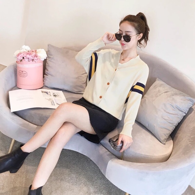 Cadigan tay dơi kẻ | BigBuy360 - bigbuy360.vn