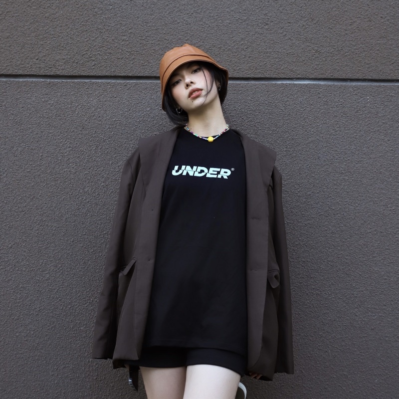 [Mã BMBAU50 giảm 50K đơn 150K] Áo thun UNDER Signature Logo Tee 2021 (Đen) - UTS007 | BigBuy360 - bigbuy360.vn