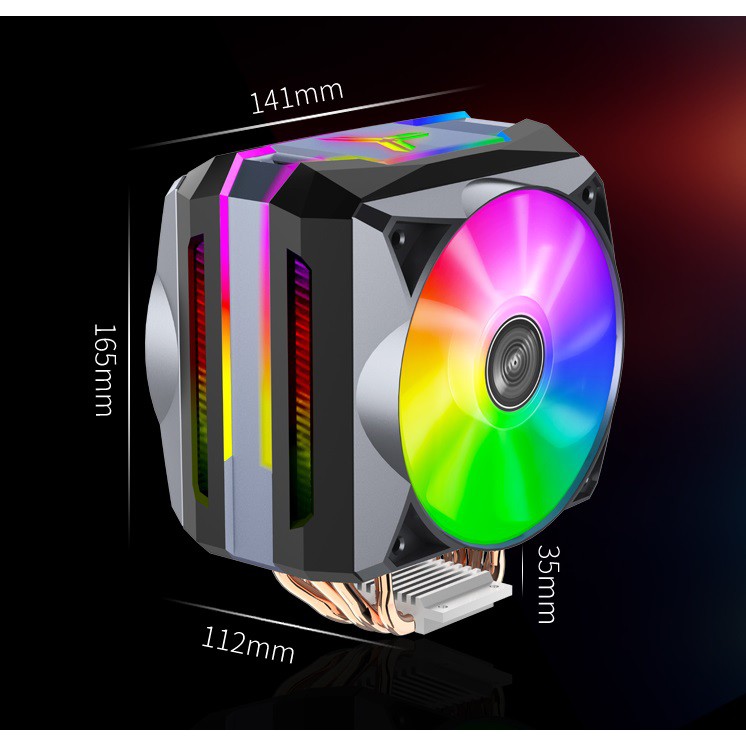 Quạt tản nhiệt CPU Jonsbo CR-1100 Led đồng bộ Hub Coolmoon/Mainboard