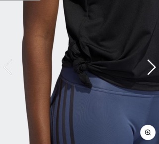 Áo thun buộc vạt adidas