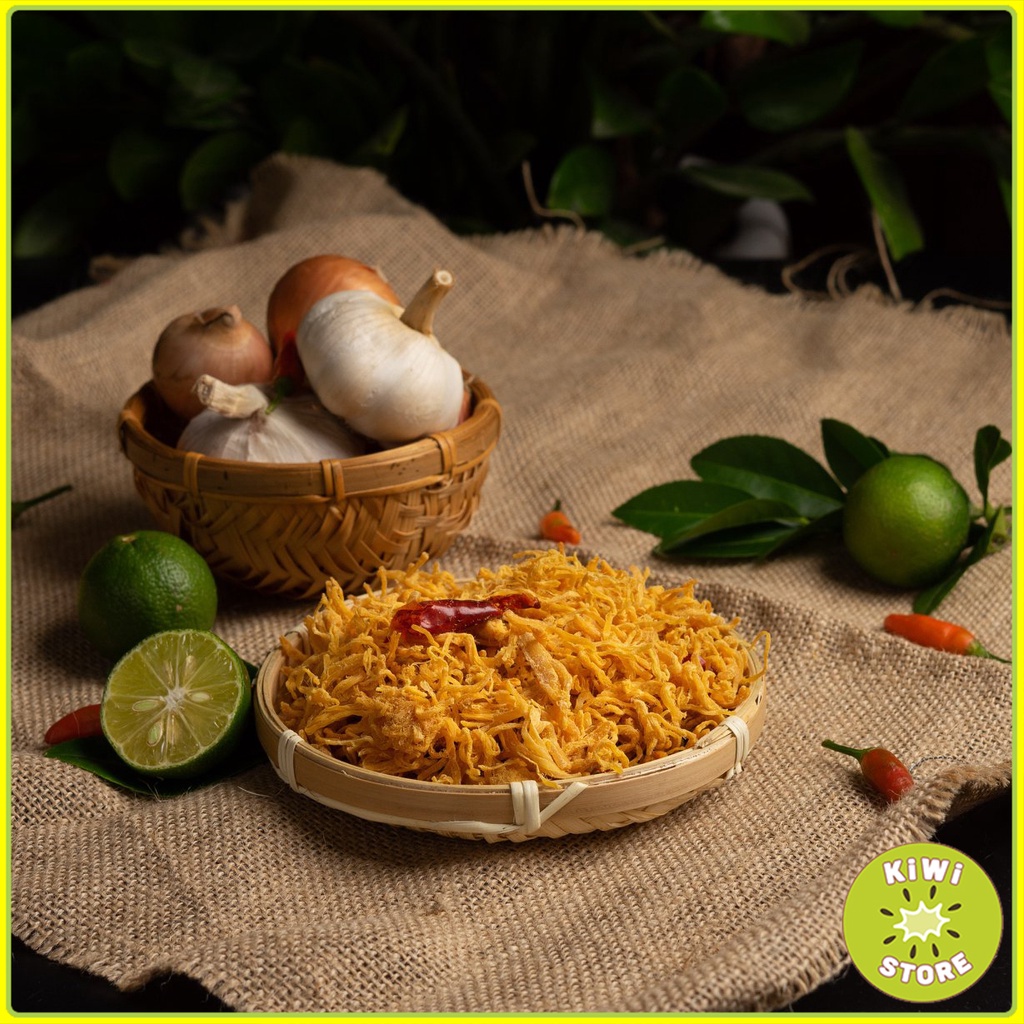 Gà khô lá chanh xé sợi cay nhẹ đóng túi đồ ăn vặt Kiwi Store | BigBuy360 - bigbuy360.vn