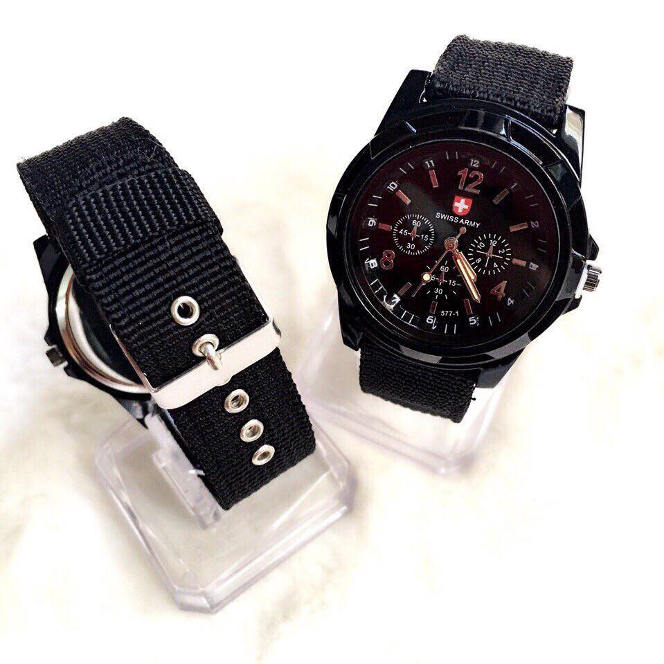 Đồng hồ Nam Nữ Army Gs441 mặt tròn dây dù trẻ trung. | BigBuy360 - bigbuy360.vn