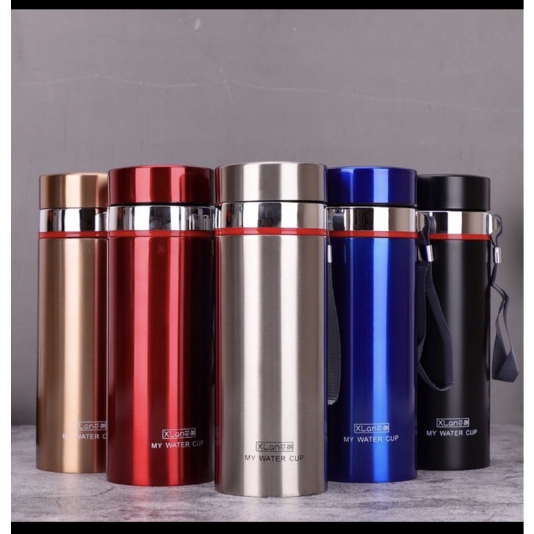 Bình giữ nhiệt inox xịn xò 1000ml-giữ nhiệt đến 12h- ủ 1 lít vỏ vàng