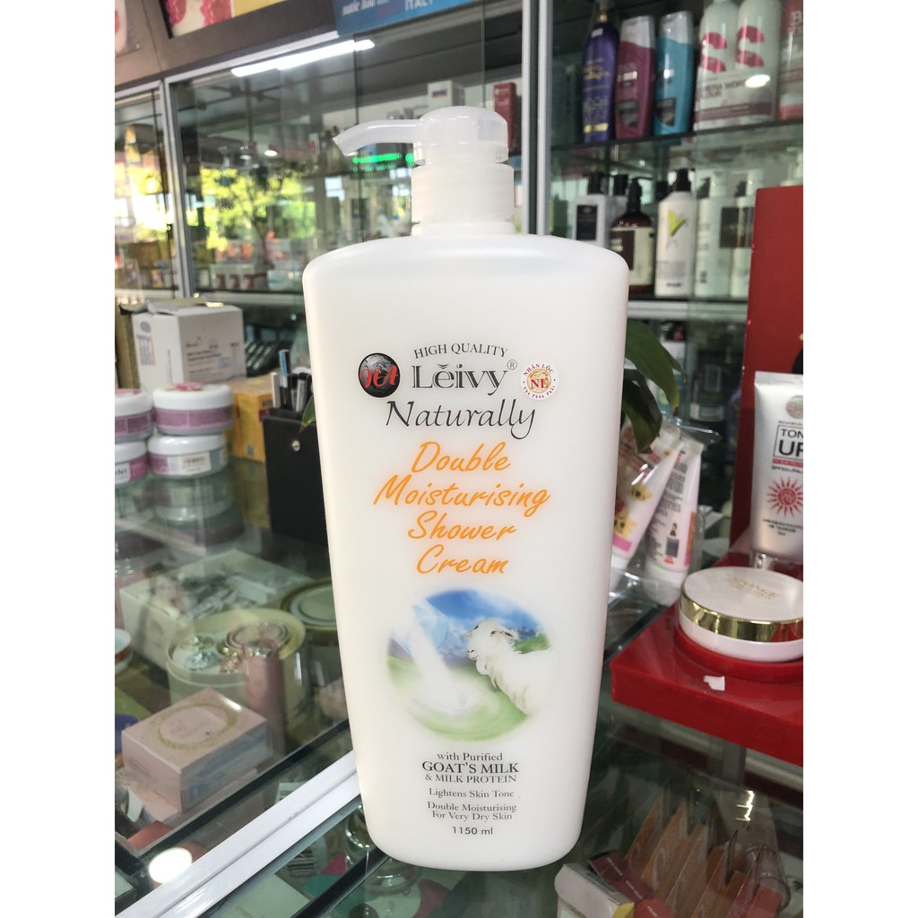 Sữa tắm dê trắng da Leivy Naturally 1150ml