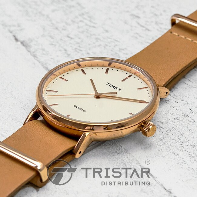 Đồng hồ Unisex Nam Nữ Timex Fairfield TW2P91200 Dây Da - Chính Hãng