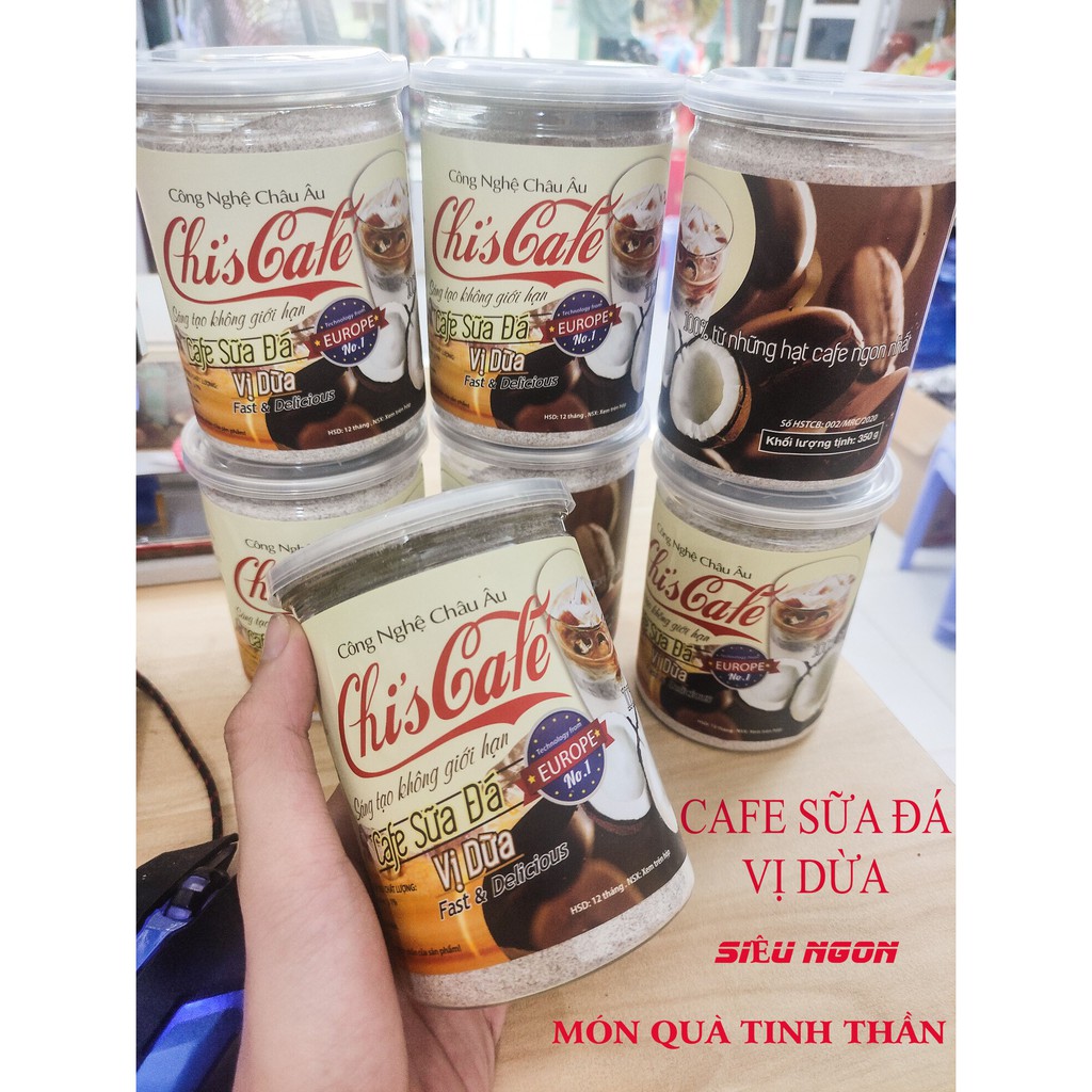 Cafe Sữa Dừa - Chi's Cafe - Siêu Ngon - Tiện Lợi - 350G