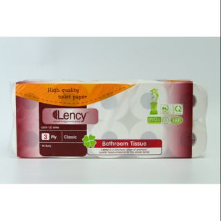 Giấy vệ sinh Lency nâu 10 cuộn 3 lớp
