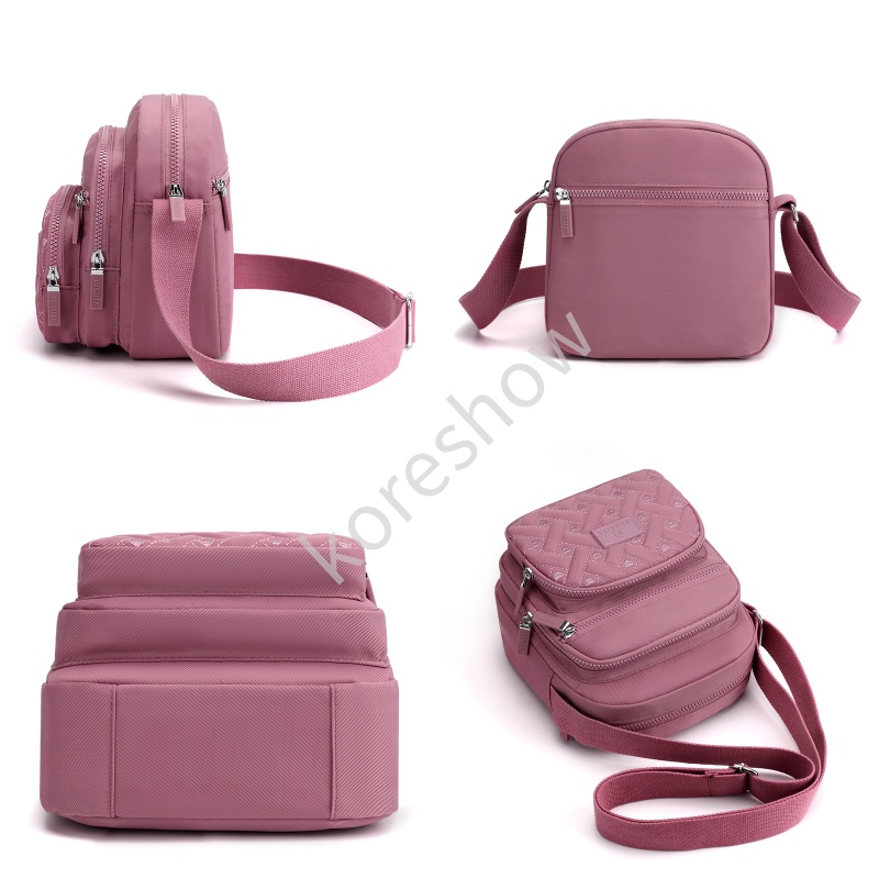Đẹp Túi Xách Nữ Mini Túi Đeo Chéo Nylon Chống Nước Thời Trang Hàn Quốc Dành Cho Nữ