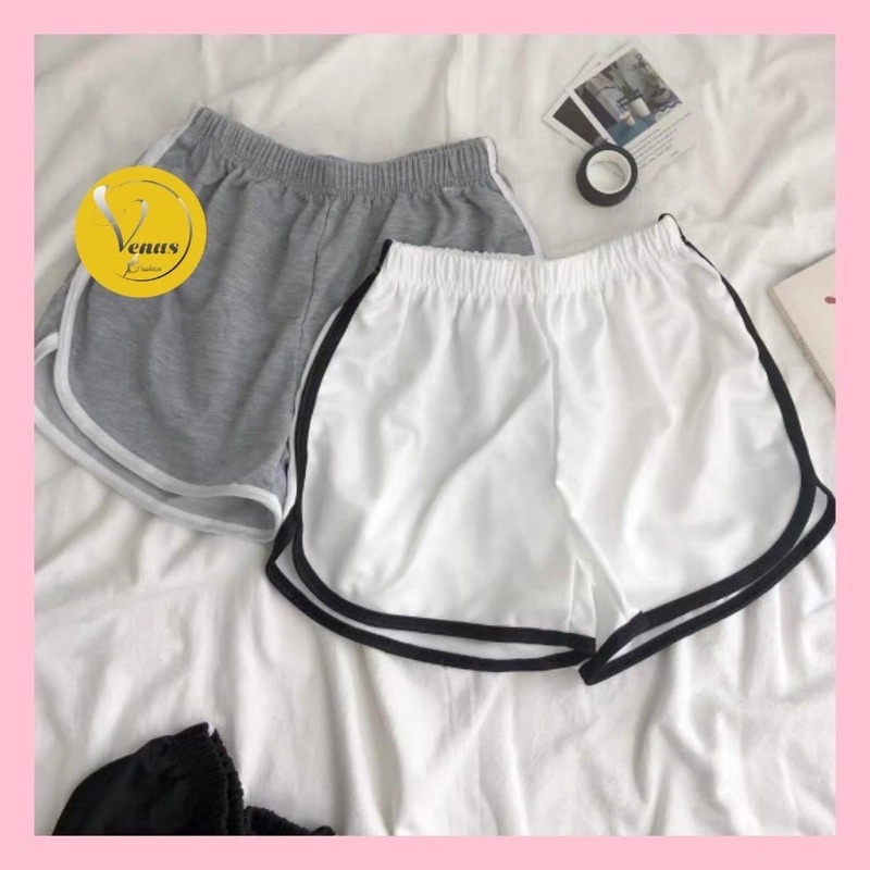 COMBO 3quần SORT THUN VIỀN NỮ hót chất thun cotton mềm mịn 40-55kf