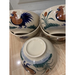 sét 2 tô con gà đủ size gốm cao lanh