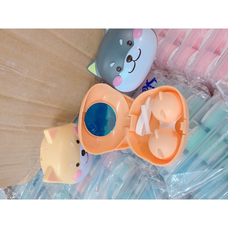 Khay đựng lens chó shiba