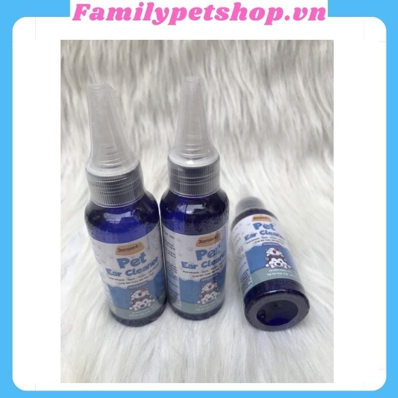 Chai vệ sinh tai chó mèo Pet Ear Cleaner-50ml-familypetshop.vn