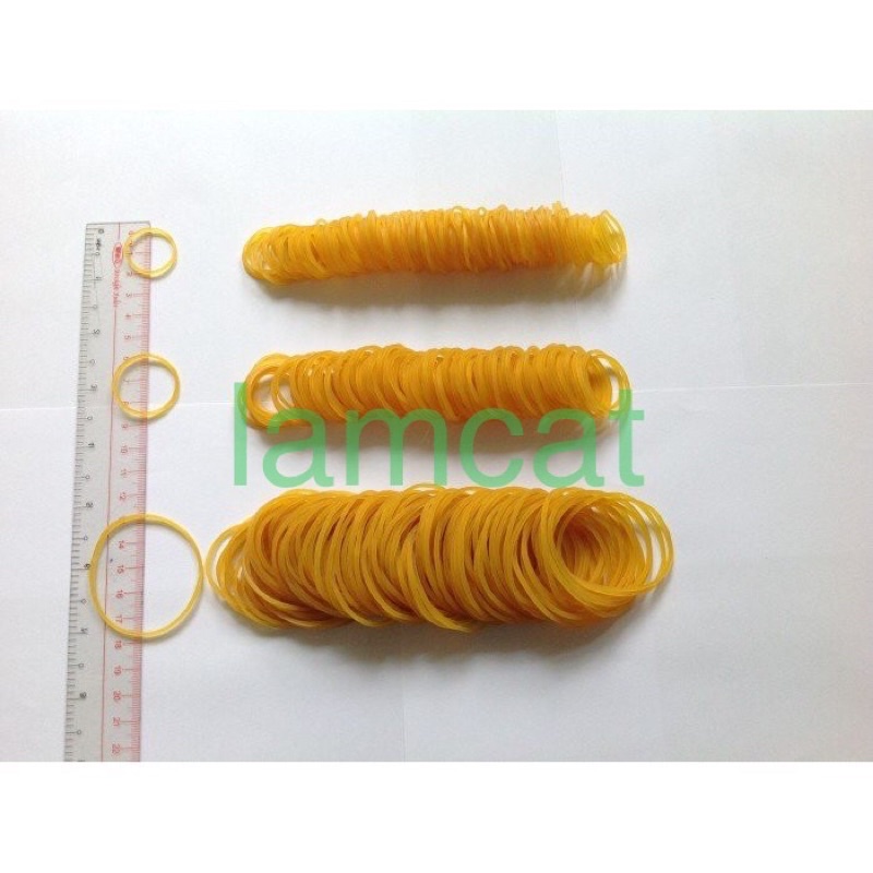 0,5 Kg Dây Thun Vàng Vòng Nhỏ/ Trung/ Lớn