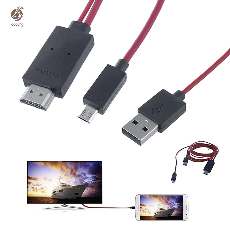 1.8M MHL Micro USB to 1080P HDMI HDTV AV TV Cable Adapter for Samsung Galaxy S4 Note 3