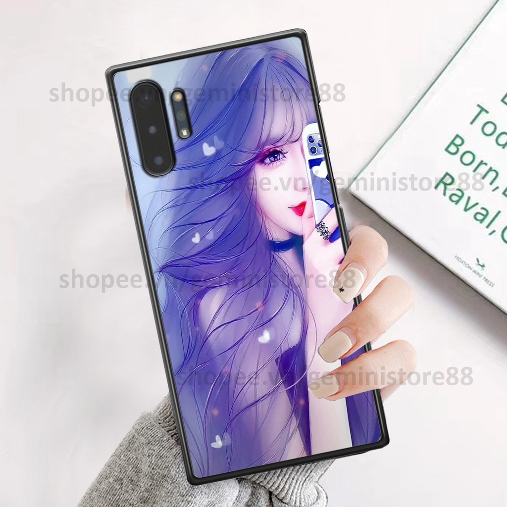 Ốp Samsung Note 10 / Note 10 Plus / Note 10+ in hình cô gái xinh đẹp đáng yêu đầy phong cách, cá tính