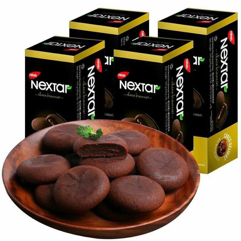 Bánh quy mềm Nabati Socola Brownies Nextar hộp 112g 14g 8 cái
