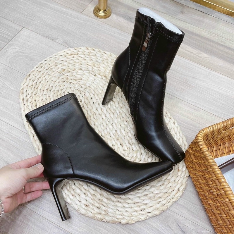 Boots gót mảnh 7cm đẹp sang chảnh fullbox