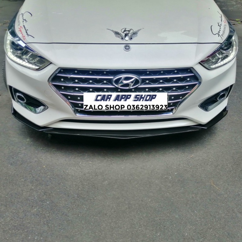 Cản trước thể thao 3 mảnh cho xe Huynhdai Accent 2020 Hàng Cao Cấp