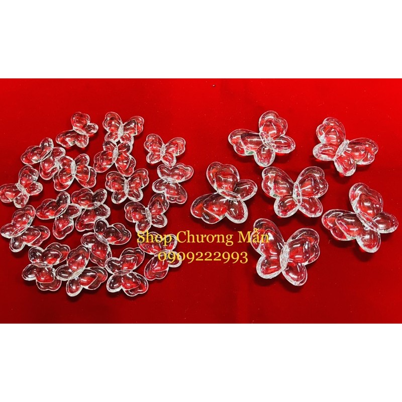 100G Hình Bướm Pha Lê Nhựa Trang Trí Rèm Cửa Giá Sỉ