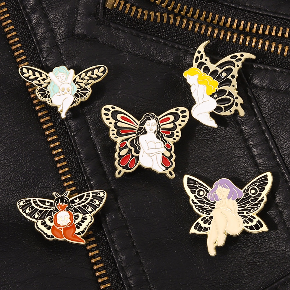 Ghim Cài Áo Hình Bướm Hoạt Hình Nhiều Màu Sắc Dễ Thương Cho Bạn Bè