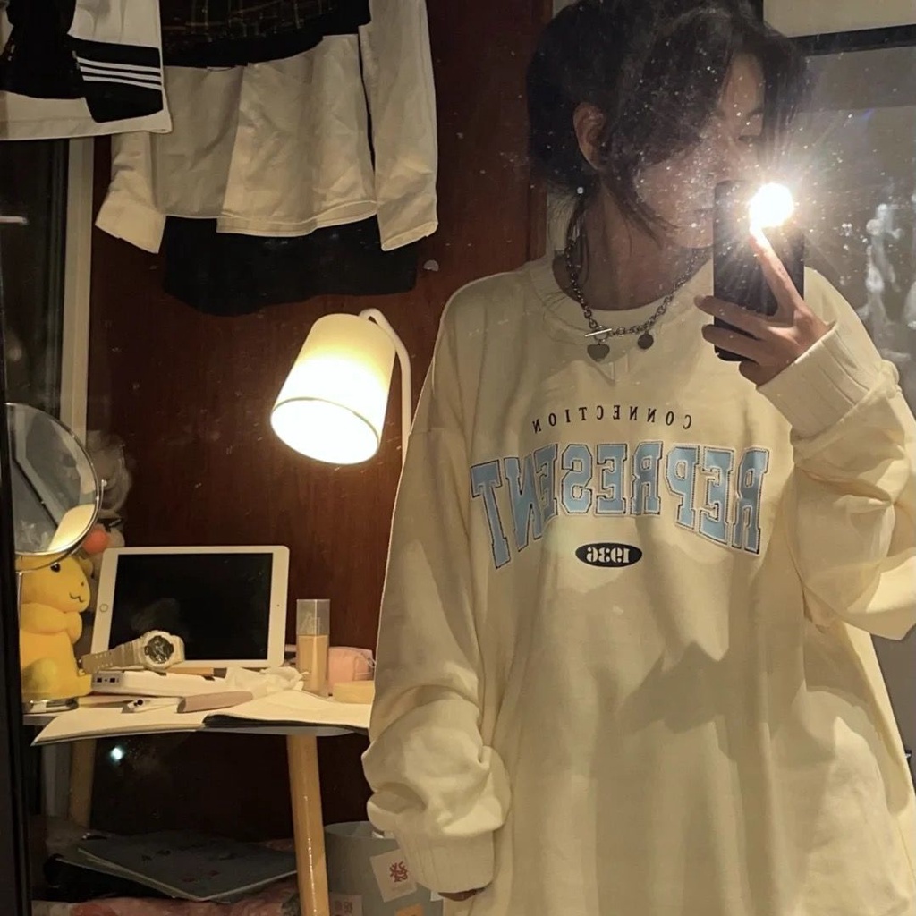 【Keroro】Áo sweater in chữ nỉ cotton hàn quốc full size | BigBuy360 - bigbuy360.vn