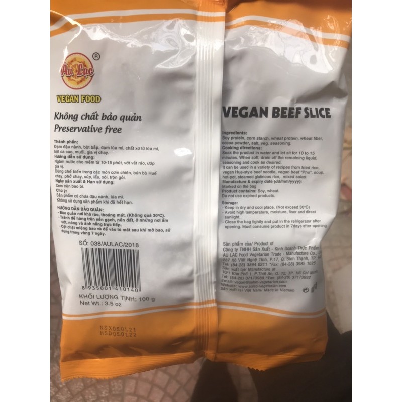 Bò Lát Chay 2 Âu Lạc