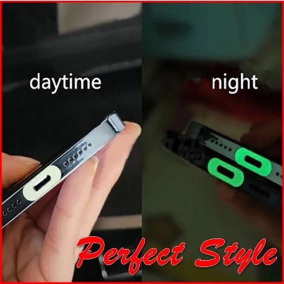 Bộ 5 Miếng Dán Cổng Sạc Type-C Micro USB Chống Trầy Phát Quang Thông Dụng
