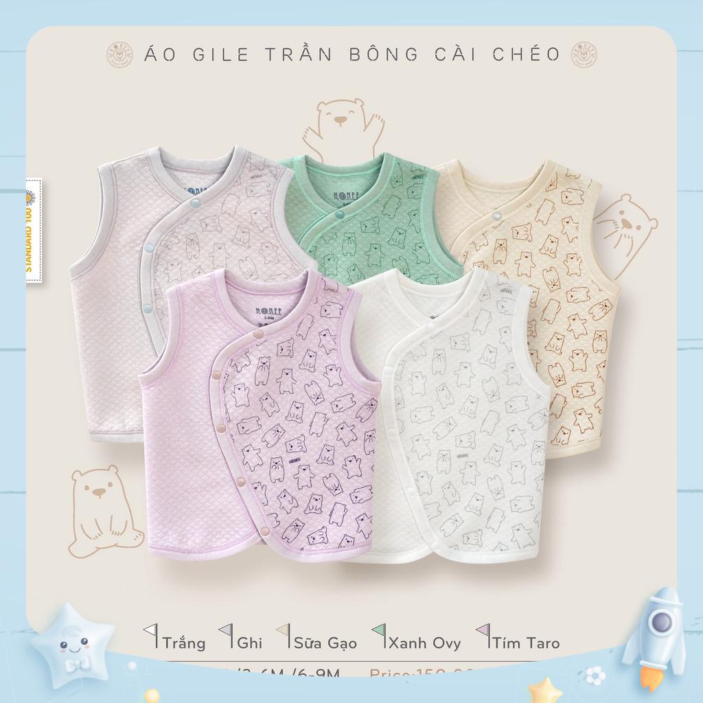 Áo gile trần bông hrnee