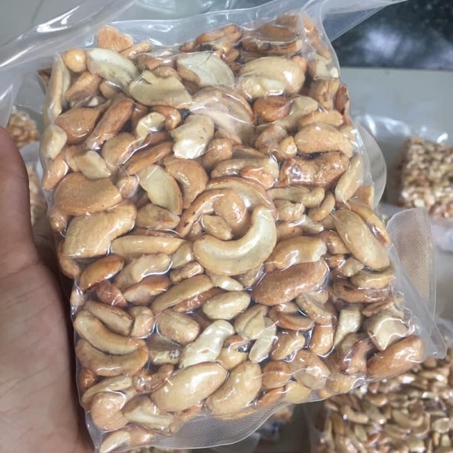 Hạt Điều Rang Muối Bể Đôi Ba 500g( ko vỏ)