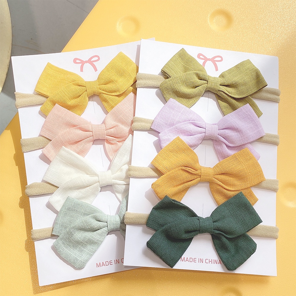 Set 4 dây buộc tóc KIDSBOWS hình nơ cho bé gái