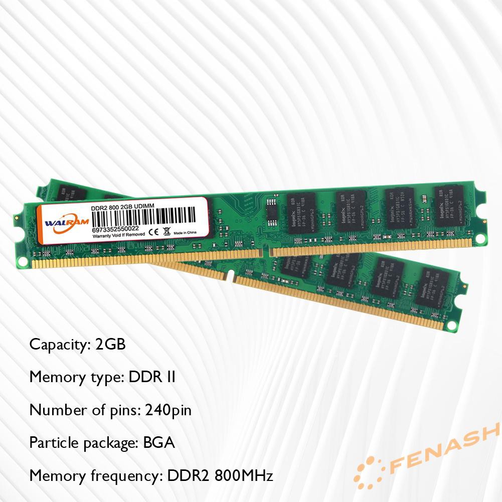 ȸWelcomeȸ 2GB DDR2 800MHz Memory Module 240 Pin for Computer PC Desktop Memories RAM  | BigBuy360 - bigbuy360.vn