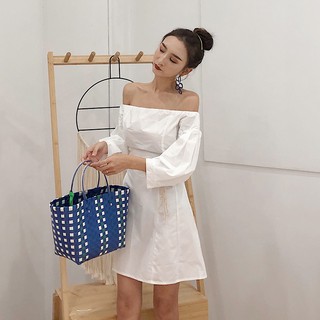 (ORDER) Váy hở vai thắt eo (Ảnh thật ở cuối)