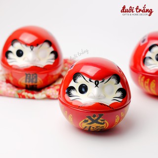 Lật đật Daruma sứ 8cm - 1 mắt (các mẫu Khai Vận, Phúc Lành, Quyết Thắng)